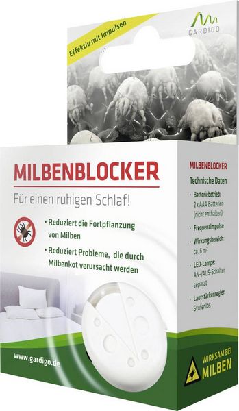 Produktbild: Gardigo Milbenblocker 70490 Milbenabwehr Ultraschall (B x T) 65mm x 70mm 1St.