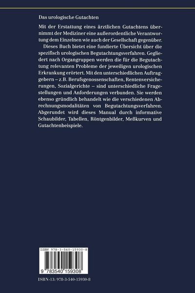 Produktbild: Das urologische Gutachten
