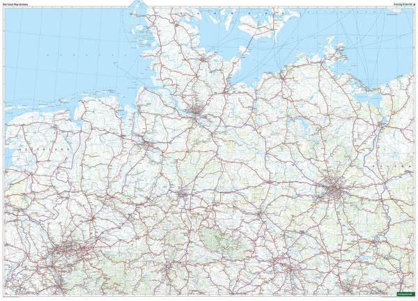 Produktbild: freytag & berndt Rail Travel Map Deutschland 1:500.000