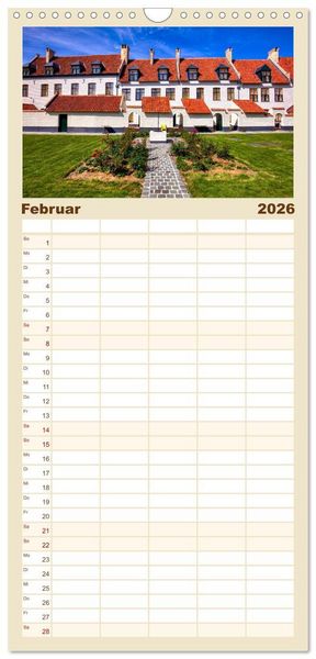 Produktbild: Familienplaner 2026 - Belgien - Grafschaft Flandern mit 5 Spalten (Wandkalender, 21 x 45 cm) CALVENDO