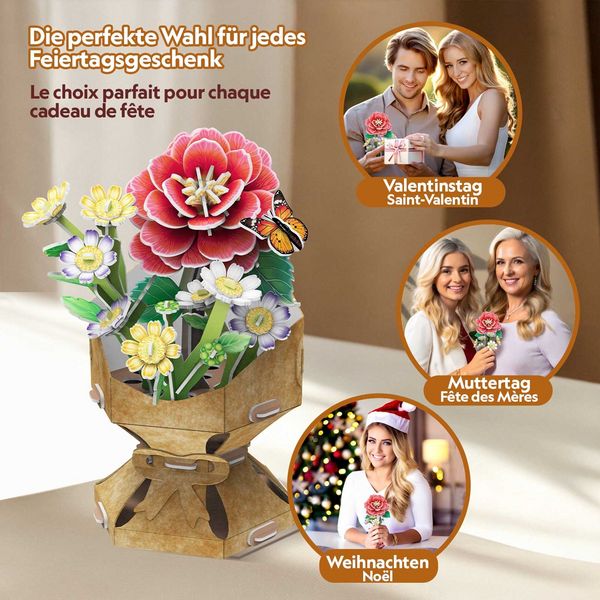 Produktbild: CUBICFUN - 3D Puzzle Blumentopf Kamelie 109 Teile
