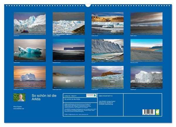 Produktbild: So sch&ouml;n ist die Arktis (Wandkalender 2026 DIN A2 quer), CALVENDO Monatskalender