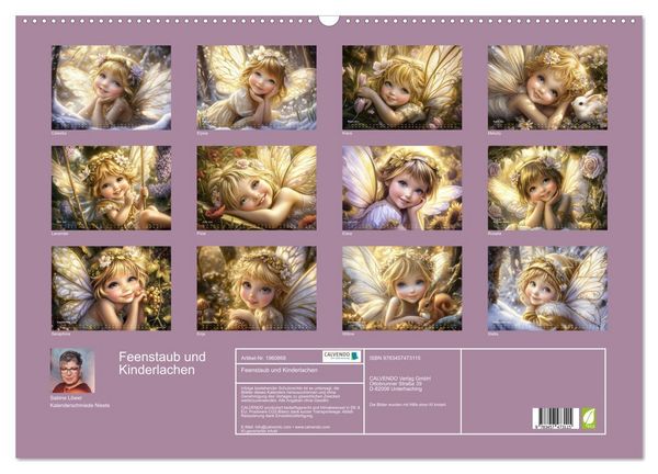 Produktbild: Feenstaub und Kinderlachen (Wandkalender 2026 DIN A2 quer), CALVENDO Monatskalender