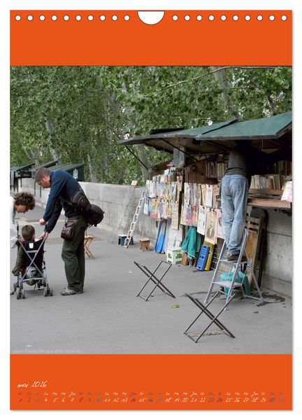 Produktbild: Paris et ses bouquinistes (Calendrier mural 2026 DIN A4 horizontal), CALVENDO calendrier mensuel