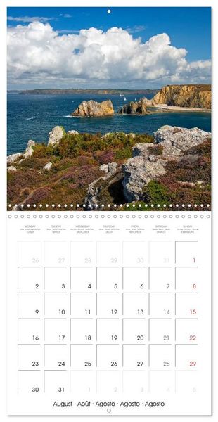 Produktbild: La Bretagne la presqu&rsquo;&icirc;le de Crozon (Calendrier mural carr&eacute; 2027 30x30 cm) Calendrier double avec une page pour vos prises de notes