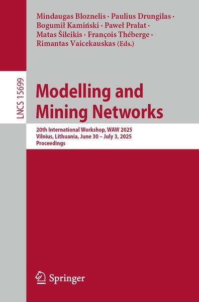 Produktbild: Modelling and Mining Networks