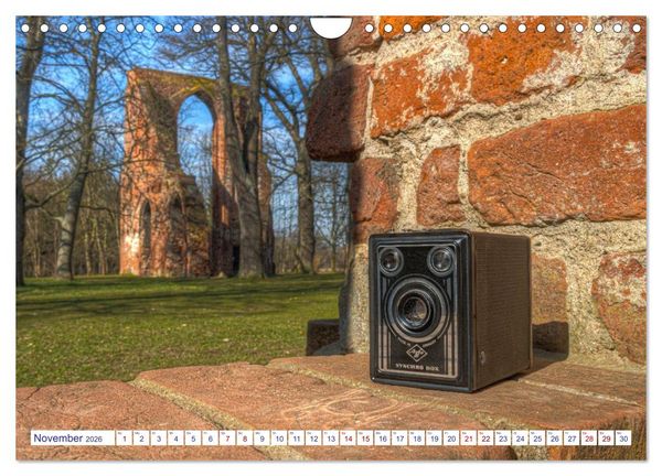 Produktbild: Alte Fotoapparate, Augenzeugen der Zeit (Wandkalender 2026 DIN A4 quer), CALVENDO Monatskalender
