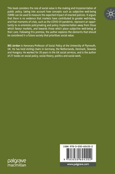 Produktbild: Social Value in Public Policy