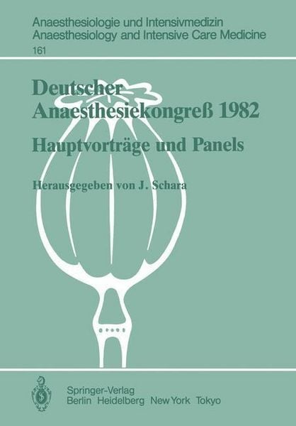 Produktbild: Deutscher Anaesthesiekongre&szlig; 1982 Freie Vortr&auml;ge