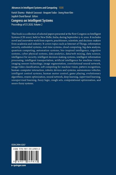 Produktbild: Congress on Intelligent Systems