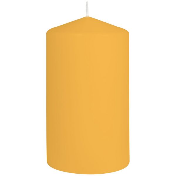 Produktbild: Stumpenkerze goldgelb 80x150mm