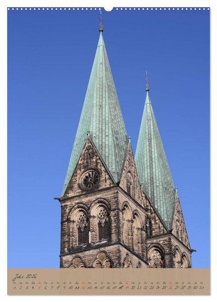 Produktbild: Sch&ouml;ne alte Hansestadt Bremen (hochwertiger Premium Wandkalender 2026 DIN A2 hoch), Kunstdruck in Hochglanz