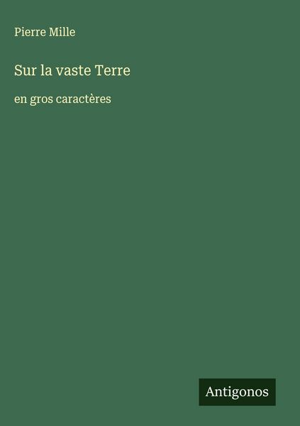Produktbild: Sur la vaste Terre