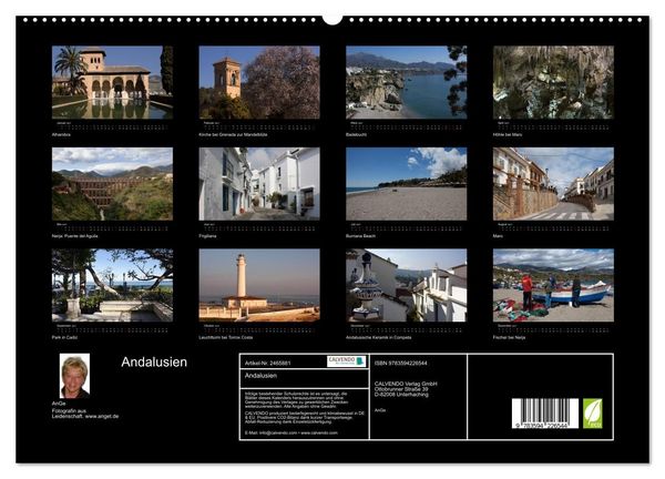Produktbild: Andalusien (hochwertiger Premium Wandkalender 2027 DIN A2 quer), Kunstdruck in Hochglanz