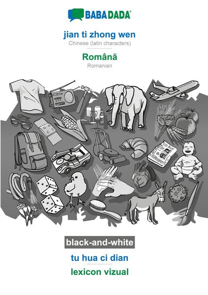 Produktbild: jian ti zhong wen - Rom&acirc;n&iquest;, tu hua ci dian, BW