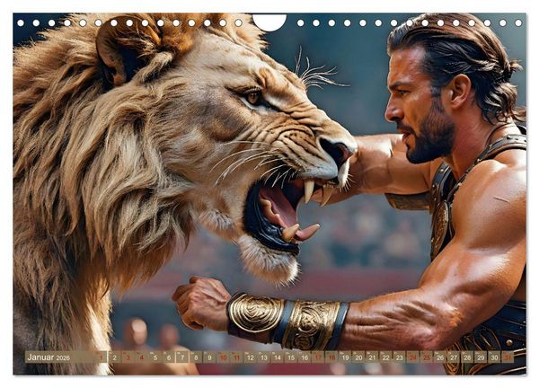 Produktbild: Gladiatoren - ein Leben f&uuml;r den Kampf (Wandkalender 2026 DIN A4 quer), CALVENDO Monatskalender