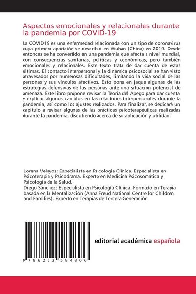 Produktbild: Aspectos emocionales y relacionales durante la pandemia por COVID-19