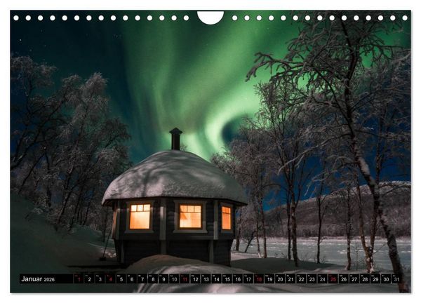 Produktbild: Wundersch&ouml;nes Finnisch - Lappland (Wandkalender 2026 DIN A4 quer), CALVENDO Monatskalender