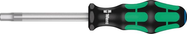 Produktbild: Wera 354 Werkstatt Innen-Sechskantschraubendreher Schl&uuml;sselweite (metrisch): 6 mm Klingenl&auml;nge: 80 mm