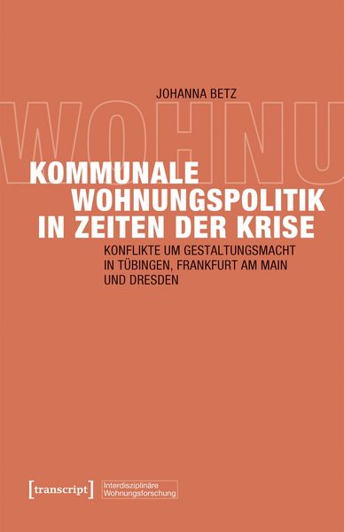 Produktbild: Kommunale Wohnungspolitik in Zeiten der Krise