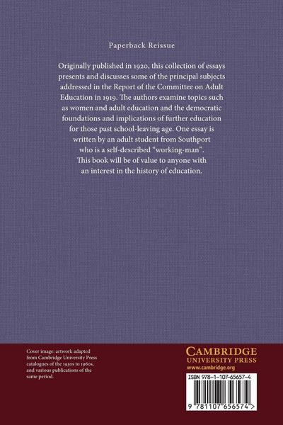 Produktbild: Cambridge Essays on Adult Education