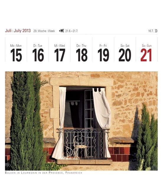 Produktbild: Oasen der Stille 2013. Postkartenkalender