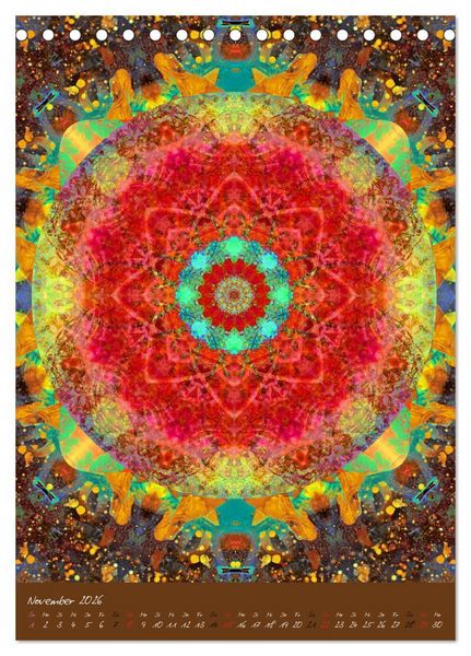 Produktbild: FLORALE MANDALAS (Tischkalender 2026 DIN A5 hoch), CALVENDO Monatskalender