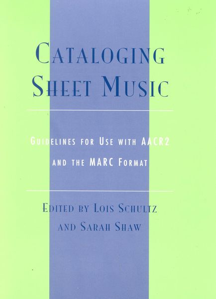 Produktbild: Cataloging Sheet Music