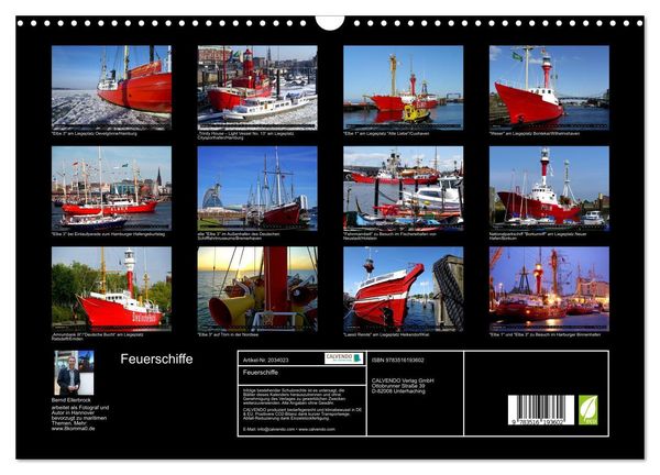 Produktbild: Feuerschiffe (Wandkalender 2026 DIN A3 quer), CALVENDO Monatskalender