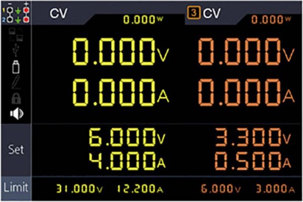 Produktbild: VOLTCRAFT DLP-3306 Labornetzger&auml;t, einstellbar 0 - 30 V 0 - 6 A 378 W RS-232, USB, LAN Slave-Funktion Anzahl Ausg&auml;nge 3 x
