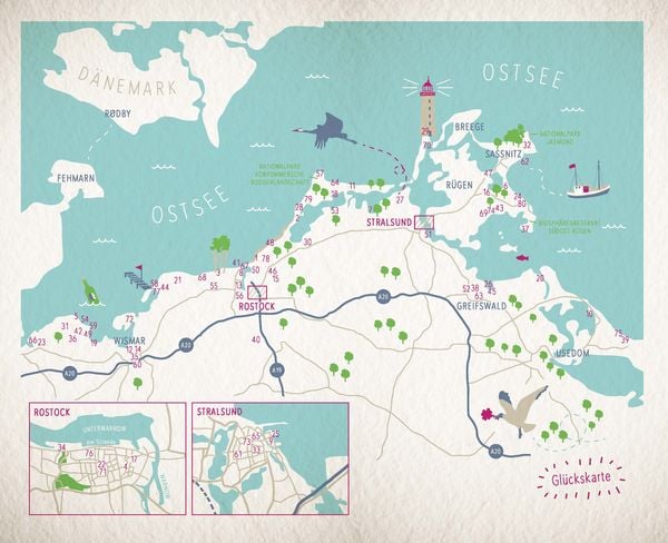 Produktbild: Glücksorte an der Ostsee. Mecklenburg-Vorpommern
