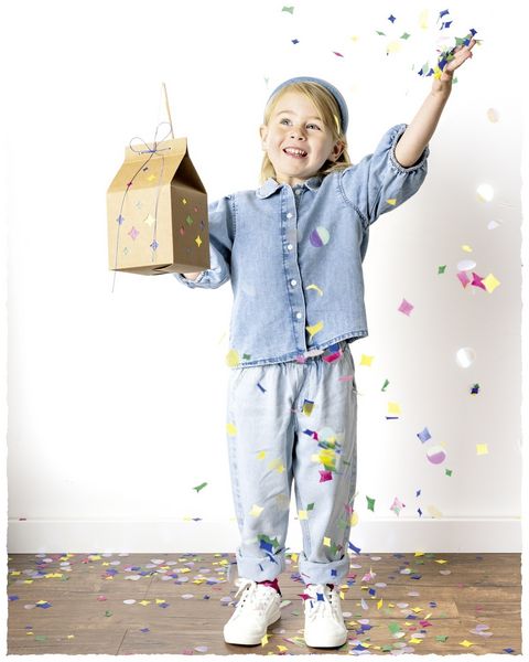 Produktbild: FOLIA Bastelartikel DIY Laterne MILKY WAY, inkl. 1 LED-Licht und Batterien