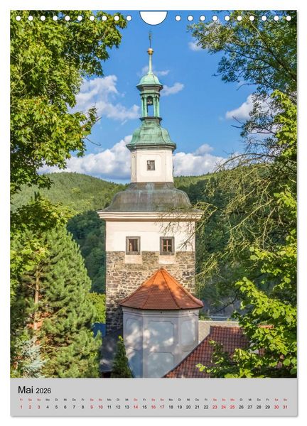 Produktbild: LOKET UND EGER Zwei idyllische Orte in Westb&ouml;hmen (Wandkalender 2026 DIN A4 hoch), CALVENDO Monatskalender