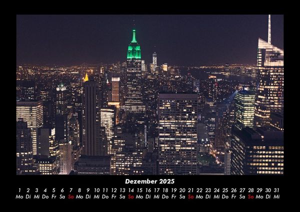 Produktbild: New York 2025 Fotokalender DIN A3