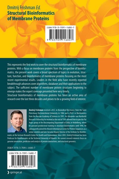 Produktbild: Structural Bioinformatics of Membrane Proteins