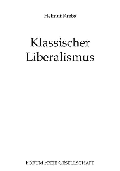 Produktbild: Klassischer Liberalismus