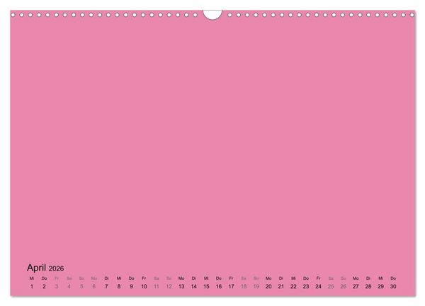Produktbild: DIY Bastel-Kalender -Warme Pastell Farben- Zum Selbstgestalten (Wandkalender 2026 DIN A3 quer), CALVENDO Monatskalender