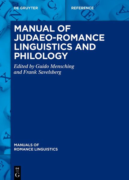 Produktbild: Manual of Judaeo-Romance Linguistics and Philology