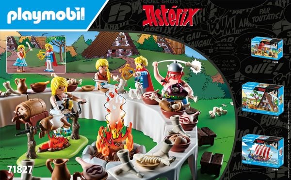 Produktbild: PLAYMOBIL 71827 Asterix: Das Dorfbankett