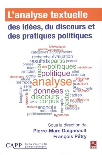 Produktbild: L'analyse textuelle des idees, du discours et des pratiques politiques