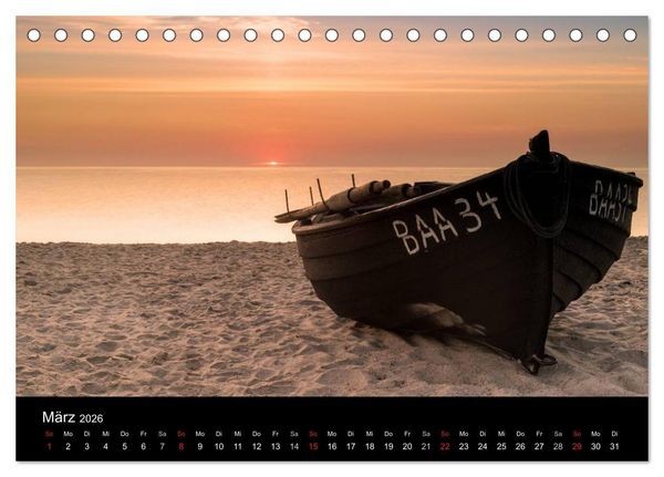 Produktbild: wonderful moments - R&uuml;gen 2026 (Tischkalender 2026 DIN A5 quer), CALVENDO Monatskalender
