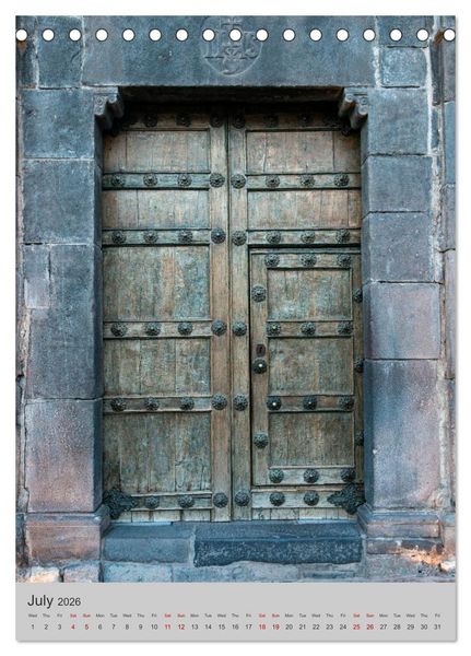 Produktbild: Doors of the world (Desk Calendar 2026 DIN A5 portrait), CALVENDO 12 Month DeskCalendar