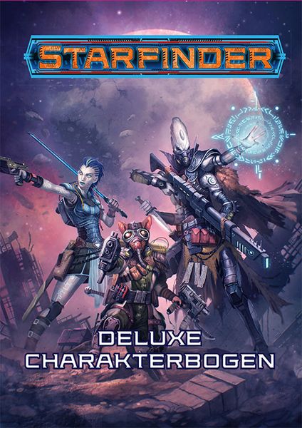 Produktbild: Starfinder Deluxe-Charakterbogen 5er-Set