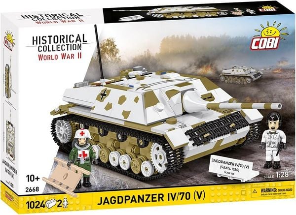 COBI Historical Collection 2668 - Jagdpanzer IV/70 (V) (Sd.Kfz.162/1), WWII, Bausatz 1:28, 1024/2 Klemmbausteine
