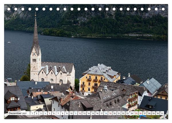 Produktbild: Hallstatt und der Hallst&auml;tter See (Tischkalender 2027 DIN A5 quer), CALVENDO Monatskalender