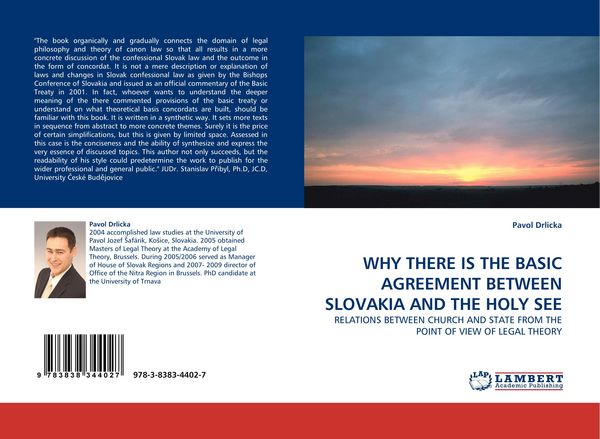 Produktbild: Why There Is The Basic Agreement Between Slovakia and The Holy See