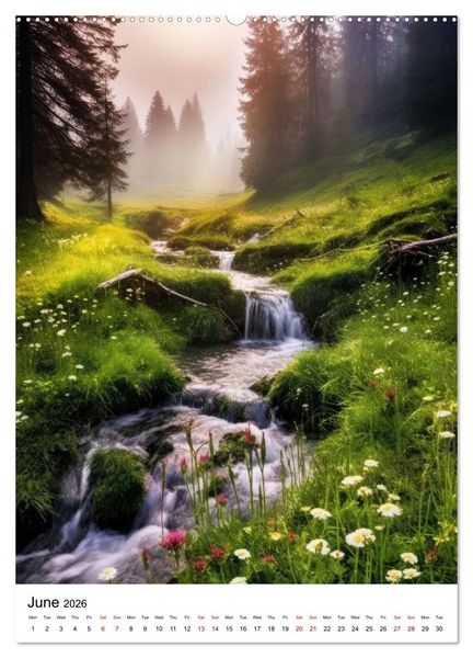 Produktbild: Rhythmic Nature (Wall Calendar 2026 DIN A2 portrait), CALVENDO 12 Month Wall Calendar