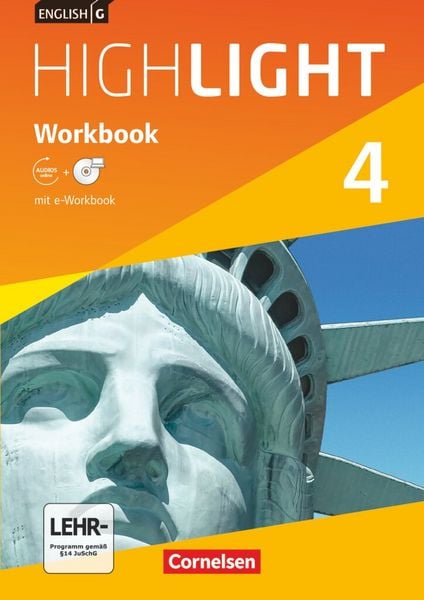 English G Highlight Band 4: 8. Schuljahr - Hauptschule - Workbook mit e-Workbook und Audios online, Taschenbuch von Gwen Berwick, Cornelsen Verlag,