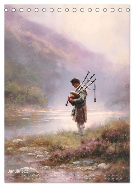 Produktbild: Zauber der Highlands &ndash; Schottlands Seele in Bildern (Tischkalender 2026 DIN A5 hoch), CALVENDO Monatskalender