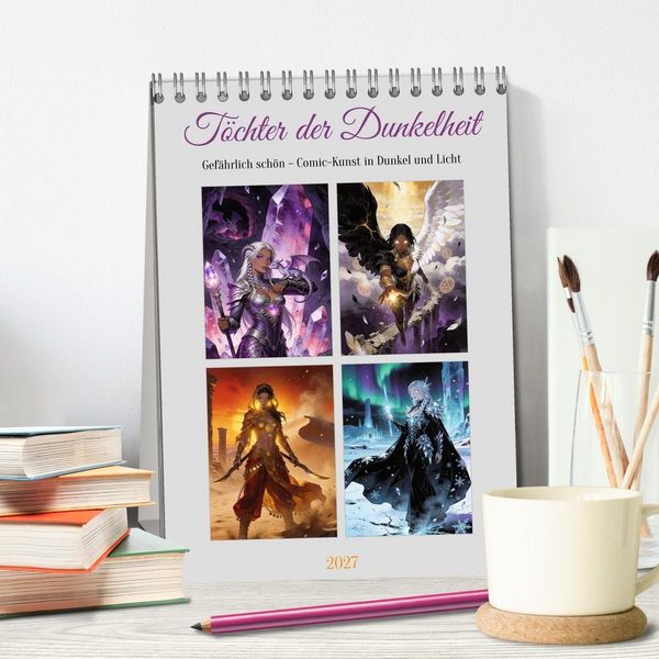 Produktbild: T&ouml;chter der Dunkelheit (Tischkalender 2027 DIN A5 hoch), CALVENDO Monatskalender